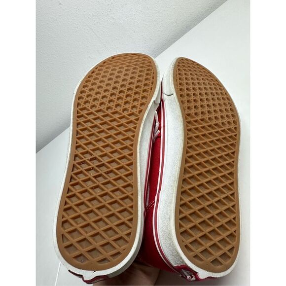 Vans Old Skool Sneakers Red Men's 9.5 Canvas Lace Up Low 500714 - Picture 7 of 10